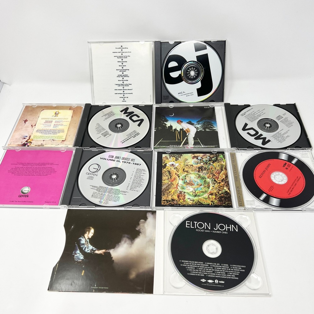 Elton John CD Lot 6 Albums Goodbye Yellow Brick Road Greatest Hits Rocket Man - Picture 3 of 15